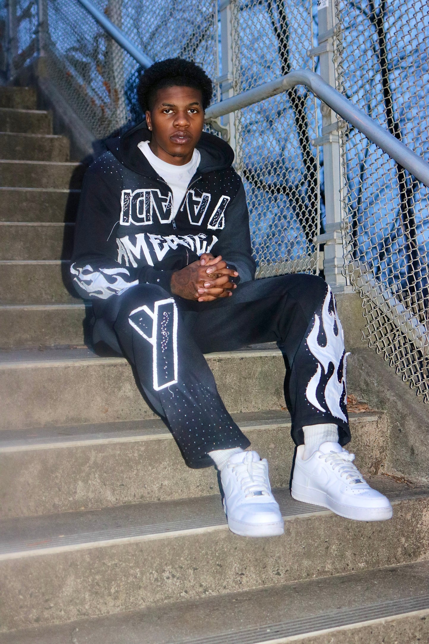 “Black Ice” Yaadi Rhinestone Set