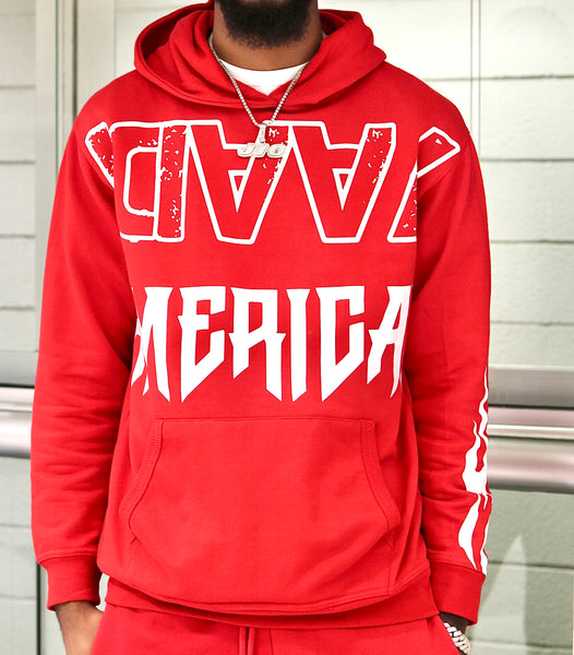 Red Flame Yaadi Hoodie – Premium Heavyweight 500 GSM Streetwear
